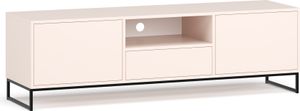 Albello TV-Lowboard Livia, Stilvoll TV-Schrank für das Wohnzimmer, RTV-Tisch, TV-Schrank vom Hersteller Mediaschrank Warmes Beige Kaschmir 160x45x48.5 Albello TV-Lowboard Livia, Stilvoll TV-Schrank für das Wohnzimmer, RTV-Tisch, TV-Schrank vom Hersteller Mediaschrank Warmes Beige Kaschmir 160x45x48.5