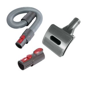 Trade-Shop 3in1 Set: Tierhaarbürste + Saugschlauch + Steck-Adapter kompatibel mit Dyson V6 V7 V8 V10 V11 V12 V15 ersetzt 921000-01 968235-01 967764-01