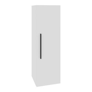haaus Kos Säulenregal Wohnzimmer, eine Tür, 3 Fächer, 30 L x 30 B x 95 H cm, Weiß, Melamin