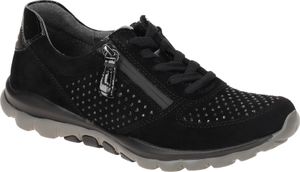 Gabor ROLLINGSOFT Damenschuhe - sportliche Schnür- Halbschuhe schwarz NEU