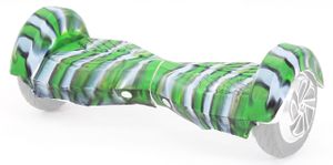Robway Silikon Gummi-Hülle Schutzhülle Gehäuse Cover Skin für Hoverboard Scooter (Camouflage Grün 8 Zoll)