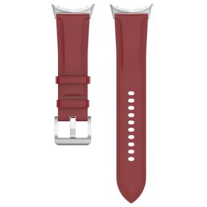 INF Echtleder-Uhrenarmband, 20 mm, kompatibel mit Google Pixel Watch 1/2 Rot