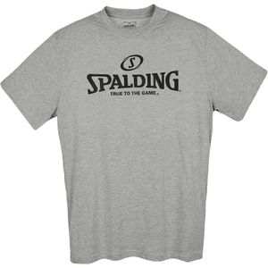 SPALDING Logo T-Shirt grau melange XXL