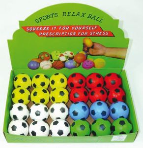 Softball Springball Fußball - ca. 6,3 cm Durchmesser, verschiedene Farben