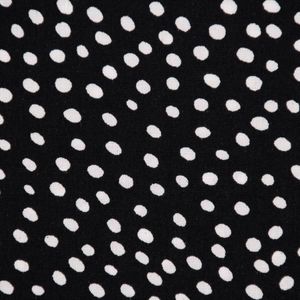 Bekleidungsstoff Radiance Viskose Punkte schwarz weiß 1,45m Breite