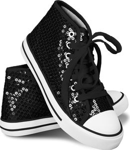 Damen Pailletten Schuhe, Sneaker schwarz, Turnschuhe Glitzer Karneval Gr. 41, schwarz Damen Pailletten Schuhe, Sneaker schwarz, Turnschuhe Glitzer Karneval Gr. 41, schwarz
