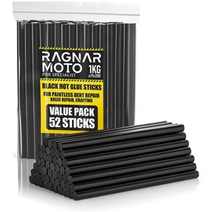 Čierne tavné lepiace tyčinky 11 x 200 mm – silné lepiace tyčinky na PDR a univerzálne použitie  , 1 kg - 52 tyčiniek