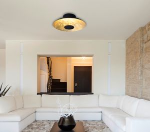 Näve LED Wand- und Deckenleuchte d: 40cm - Material: Metall - Farbe: schwarz, gold; 1265458