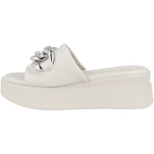 Tamaris Damen Plateau-Pantolette Weiß, Schuhgröße:EUR 40