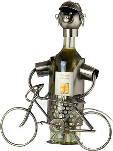 GILDE Sonstiges Tischzubehör Flaschenhalter Fahrrad  H. 28 cm,65153