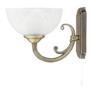 Rabalux 8541 Wandleuchte Marlene, E14, bronze-silber-weiß, Klassisch, 18cm