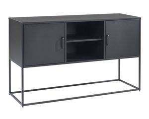 HOMEXPERTS Sideboard RICH, Metall, Breite 120 cm, Kommode in schwarz