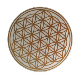 ewtshop® Blume des Lebens, Aufkleber, Gold, 50 Stück