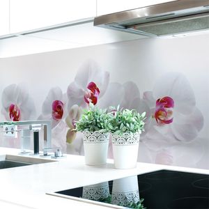 Küchenrückwand Orchidee Premium Hart-PVC 0,4 mm selbstklebend - Direkt auf die Fliesen, Größe:340 x 60 cm
