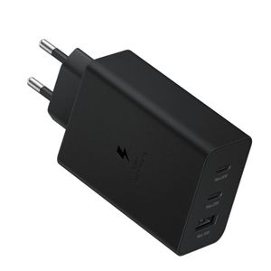 Samsung Ładowarka Sieciowa 2X Usb Typ C / Usb Pps, Power Delivery Pd 65W, Qc 3.0, Afc, Fcp Czarny (Ep-T6530Nbegeu)