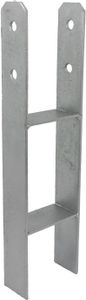 GeZu Impex® H-Anker 71 x 400 mm Pfostenträger Pfostenschuh Pfostenanker H-Form