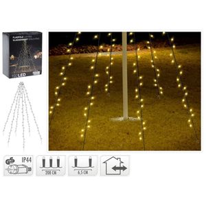 Ambiance Fahnenmast-Beleuchtung mit 192 LEDs 208 cm