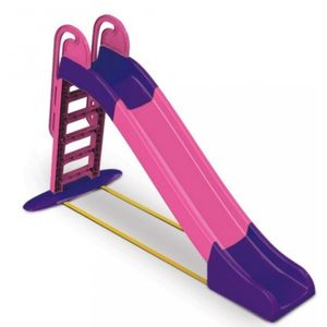 Doloni Kinderrutsche, Gartenrutsche 243 cm Grenzenloser Rutschspaß für die Kleinsten Rosa-violett