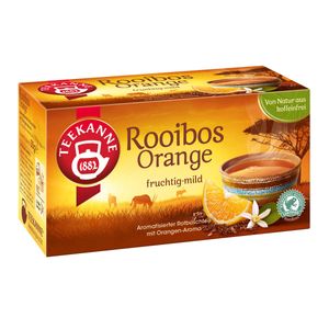 Teekanne Rooibos Orange fruchtig mild 20 Doppelkammerbeutel 35g