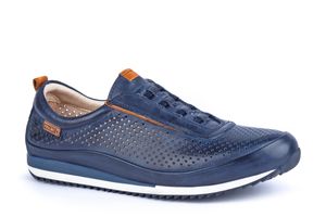 Pikolinos Herren Slipper Sneaker Leder Liverpool M2A-6252, Größe:44 EU, Farbe:Blau
