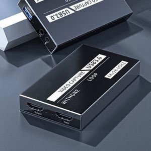 USB3.0 Video Capture Card Tragbare Hochklarheit Black HDMI-kompatible Spiele-Video-Capture-Karte für VLC