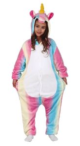 FIESTAS GUIRCA Rainbow Baby Girl Unicorn Pijama Disfraz Kigurumi Cosplay tutone GUIRCA Rango Edades: +7 Años