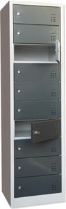Laptopschrank Tabletschrank Notebookschrank10Fächer für Laptops Anthrazit 526438
