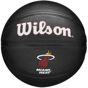Wilson Team Tribute Miami Heat Mini Ball WZ4017607XB, Basketballbälle, Unisex, Schwarz, Größe: 3