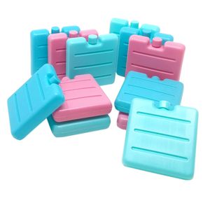 ToCi 12er Set kleine Kühlakkus in Blau, Pink und Grün | Mini Kühl-Elemente für die Kühltasche | Kühl-Akku für die Brotdose