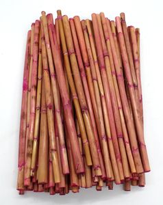 Bambusrohr 30cm 1 Paket - ca. 100 Stk pink