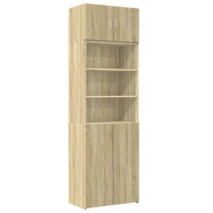 vidaXL Vysoká skriňa Sonoma dub 70x42,5x225 cm Materiál na báze dreva