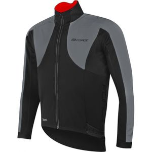 Kurtka zimowa Force X100, softshell, czarno-szara - Rozmiar XL