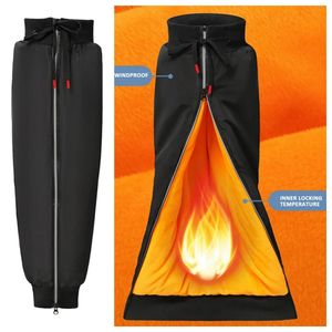 jinaishop Winter Outdoor Gamaschen, Verdickte warme Knieschützer, wasserdichte Beinschutz für Radfahren Snowboarden Wandern Klettern