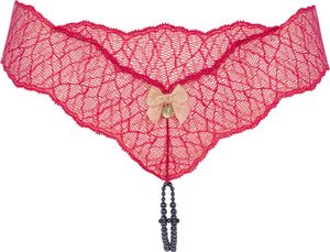 Bracli Sydney Collection String Rot Spitze Doppelreihige Perlenkette Black