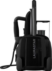Laurastar Lift Plus Ultimate Black, 3-in-1 Bügelstation, Entknittert, Bügelt & Reinigt, Hygienischer Dampf, Alu-3D Sohle, Vertikales Bügeln