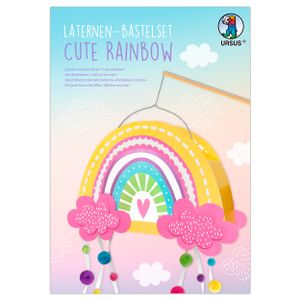 URSUS Laternen-Bastelset "Cute Rainbow" schöner Regenbogen