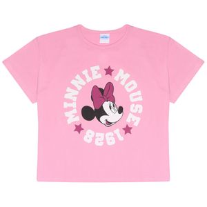Mickey Mouse - T-Shirt für Mädchen PG2121 (140) (Pink/Weiß)