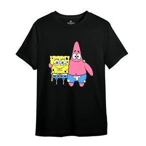 SpongeBob SquarePants - T-Shirt für Herren TV1818 (XL) (Schwarz)