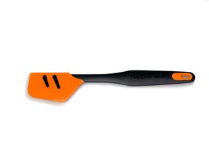 TUPPERWARE Griffbereit Top-Schaber schwarz-orange D167 Silikon TOP-Teigspachtel + SPÜLTUCH