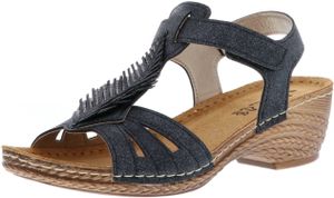 Vista Damen Sandaletten schwarz, Größe:41, Farbe:Schwarz