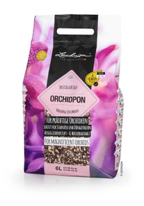 LECHUZA Rastlinný substrát ORCHIDPON 6 litrov | Špeciálny substrát pre orchidey | predhnojený | 19581