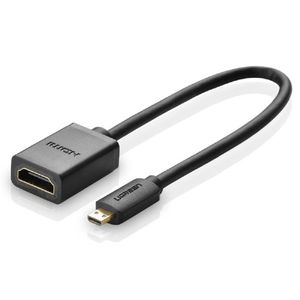 Ugreen Kabel Adapterkabel HDMI Adapter - Micro HDMI 19 Pin 20cm schwarz (20134)