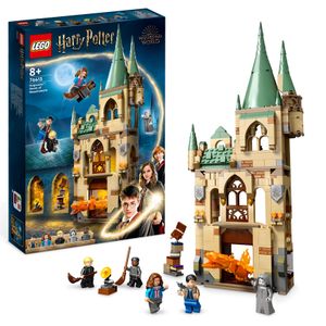 LEGO 76413 Harry Potter Hogwarts: Raum der Wünsche, Schloss-Spielzeug mit verwandlungsfähiger Feuerschlangen-Figur, Modular Building der Heiligtümer des Todes