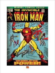 Kunstdruck Iron Man Birth of Power 60x80cm