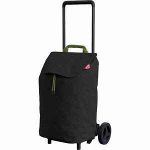 Nákupný vozík Gimi Easy z ocele/plastov/polyesteru v čiernej farbe, 40 l, max. zaťaženie 30 kg