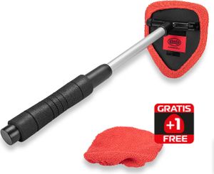 HEYNER® Čistič okien výsuvný 33-50 cm Čistič okien v interiéri Čistič okien s podložkou z mikrovlákna pre osobné automobily, SUV