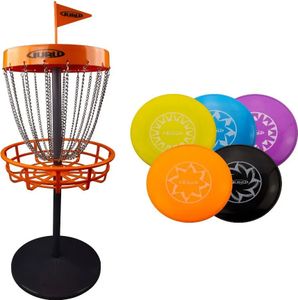 SCHILDKRÖT 970362 SCHILDKRÖT Guru Disc Golf Mini Basket Set vrátane 5 diskov