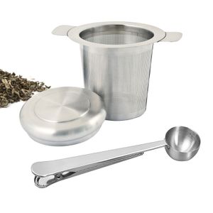 bremermann Kaffeelöffel mit Verschlussklammer und Teesieb aus Edelstahl