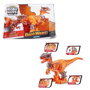 Zuru Robo Alive Raptor Velociraptor Dinosaurier elektronisch Dino Wars mit Rüstung