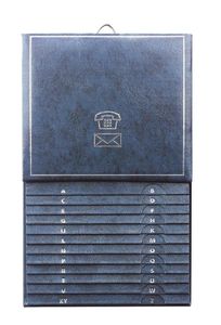 Herlitz Telefonregister A-Z / Telefonbuch / Größe: 13,5 x 21cm / Farbe: blau